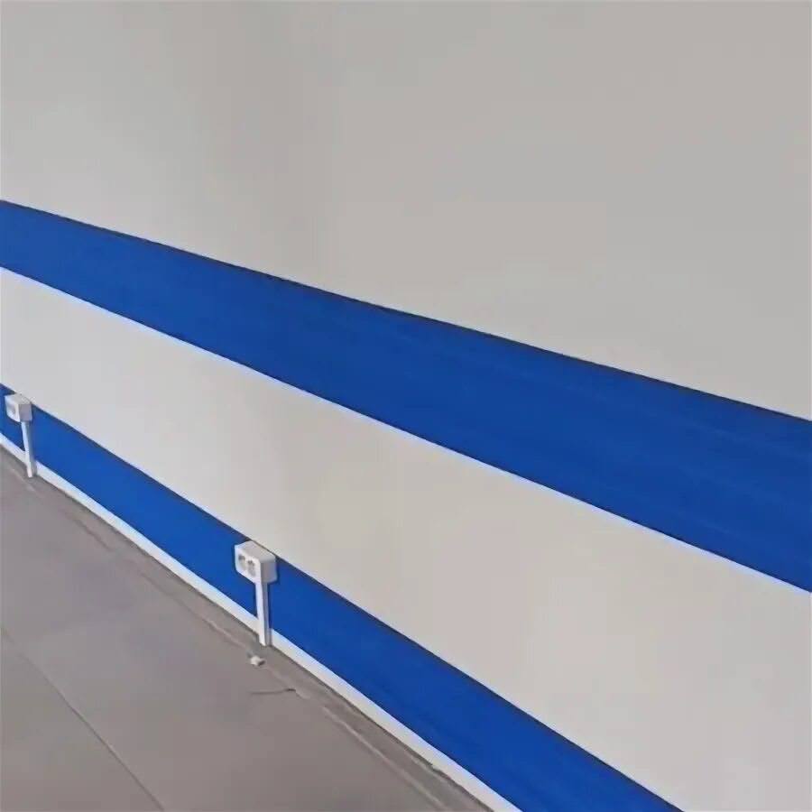 Отбойная доска из ЛДСП синяя